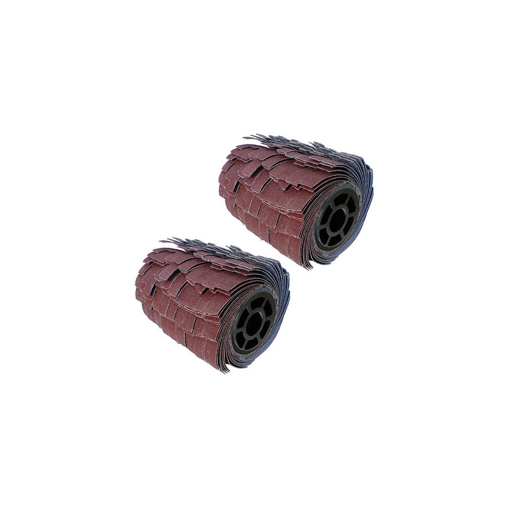 2 brosses 120*100mm à lanières abrasives PEUGEOT- grain40 - 4