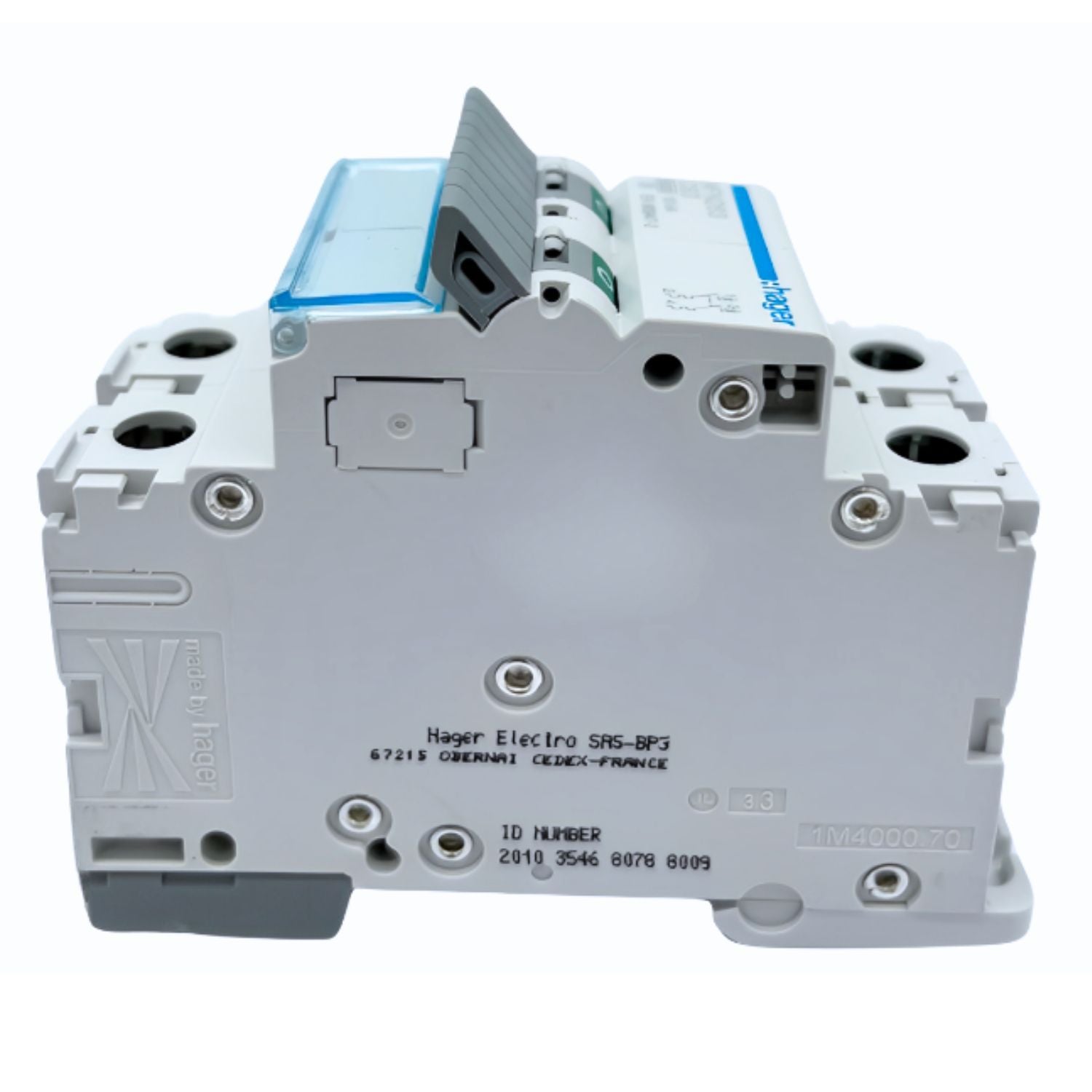 Hager - Disjoncteur 63A 2P courbe C 6-10kA 230V - NFN263 - 3