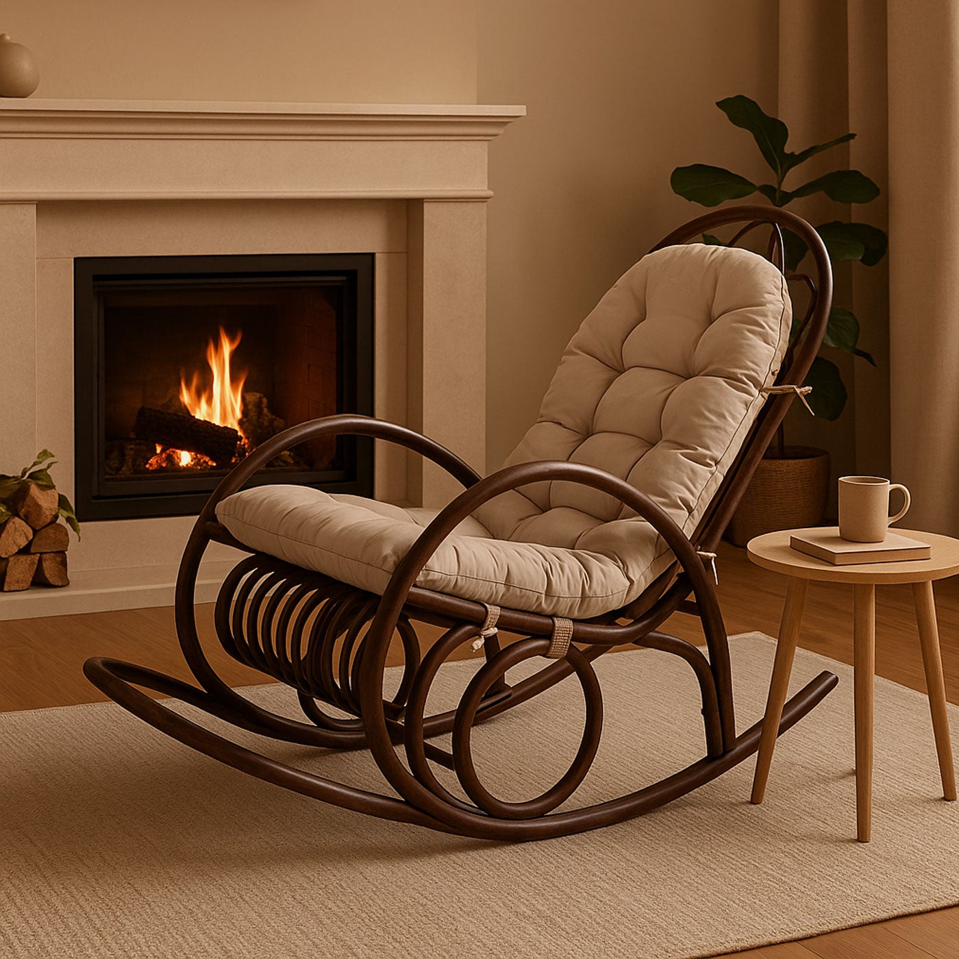 Natale Sedia A Dondolo Per Camino Sedia A Forma Di Slitta Heartly