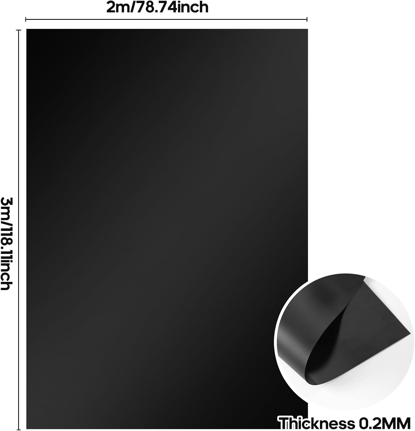 Liner de Bassin à Poissons - Bâche Souple pour Jardin, 3x2m x 0.2mm, Résistant et Durable - 2