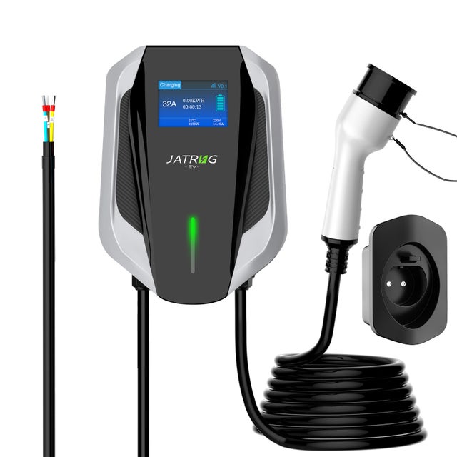 JATRHG S2 Borne de Recharge pour Véhicule Électrique 11KW TriPhases