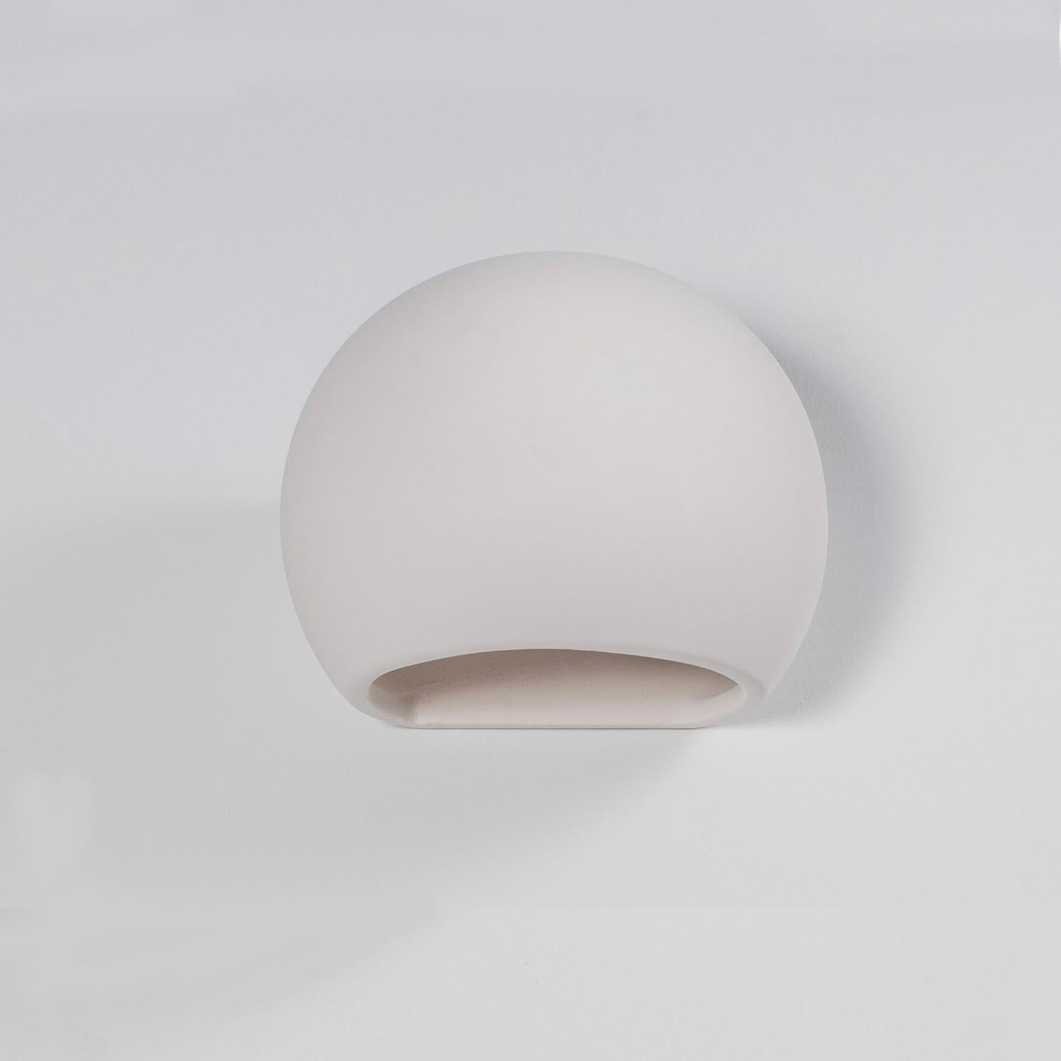 Kinkiet ścienny Globe biały 1xE27x60W wym: 15 x 18 x 18 cm ceramika / gips IP20 Sollux Lighting