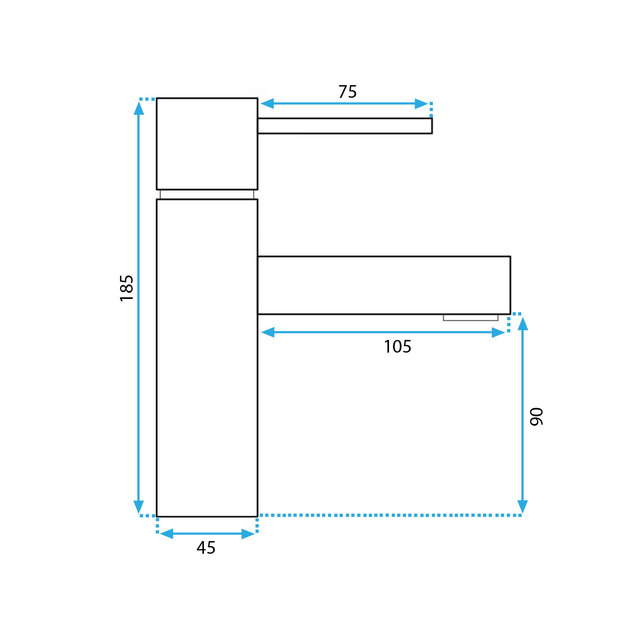 ROBINET DE LAVABO REA TESS LOW GOLD - 5