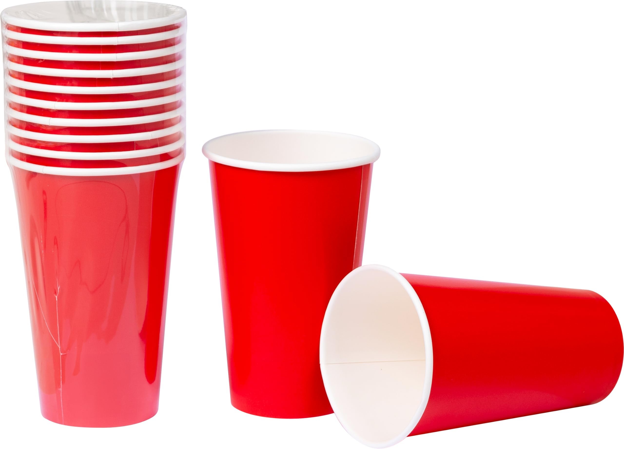 HEKU Set Stoviglie USA E Getta 120 Pezzi A Tema Bandiera Americana | 30 Piatti, 30 Bicchieri (0,473L) E 60 Tovaglioli | Per Festa A Tema, BBQ E 4 Luglio