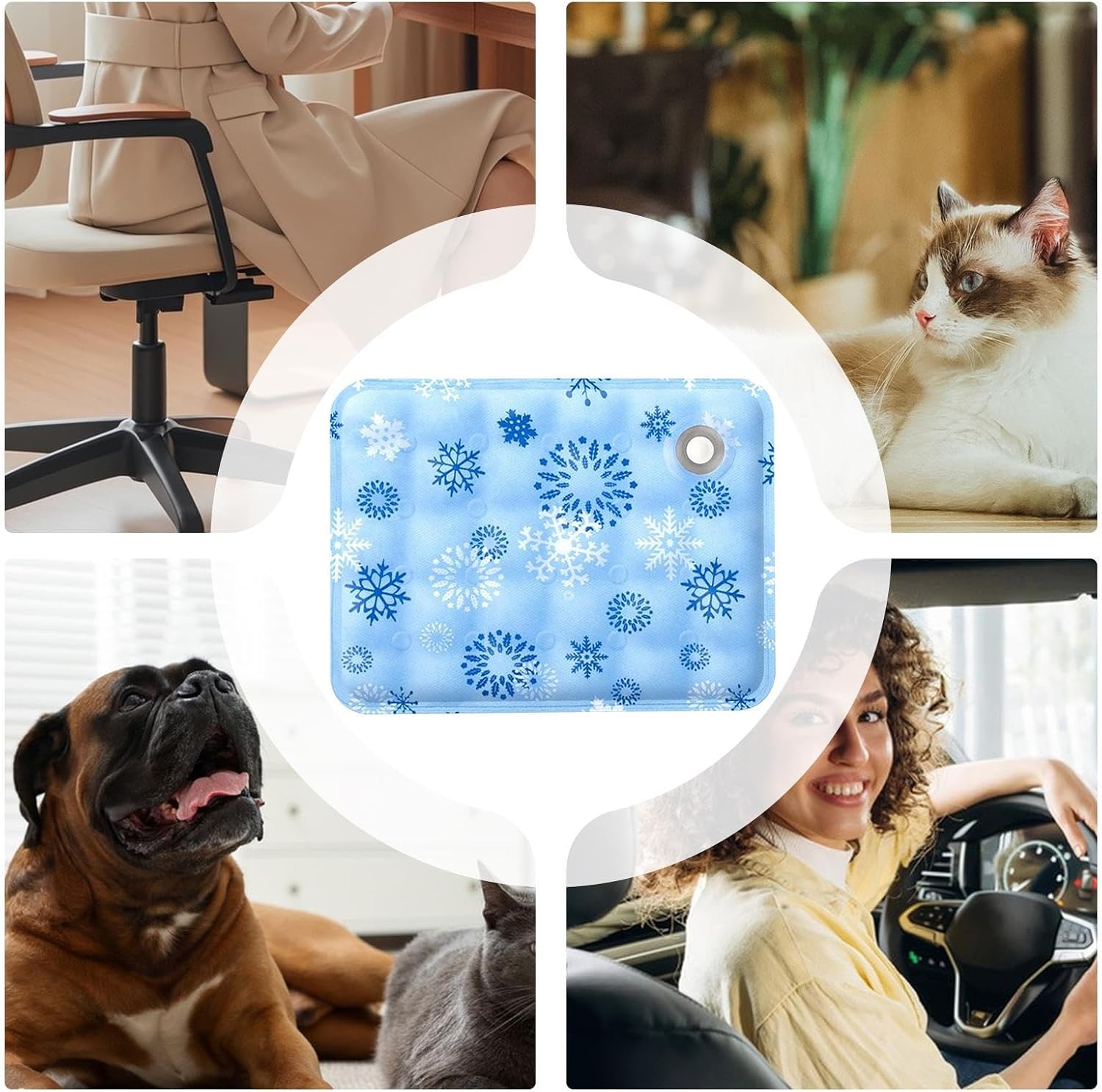 Tapis de refroidissement pour animaux de compagnie pour chiens et chats, tapis de glace en gel pour la chaleur, zupa PCV i tkanina Oxford - 4