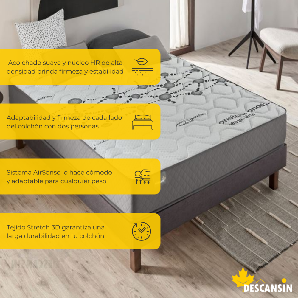 Colchão Viscoelástico 140x200 qualidade hotel 5 estrelas, 30cm de altura, antiestresse - 4