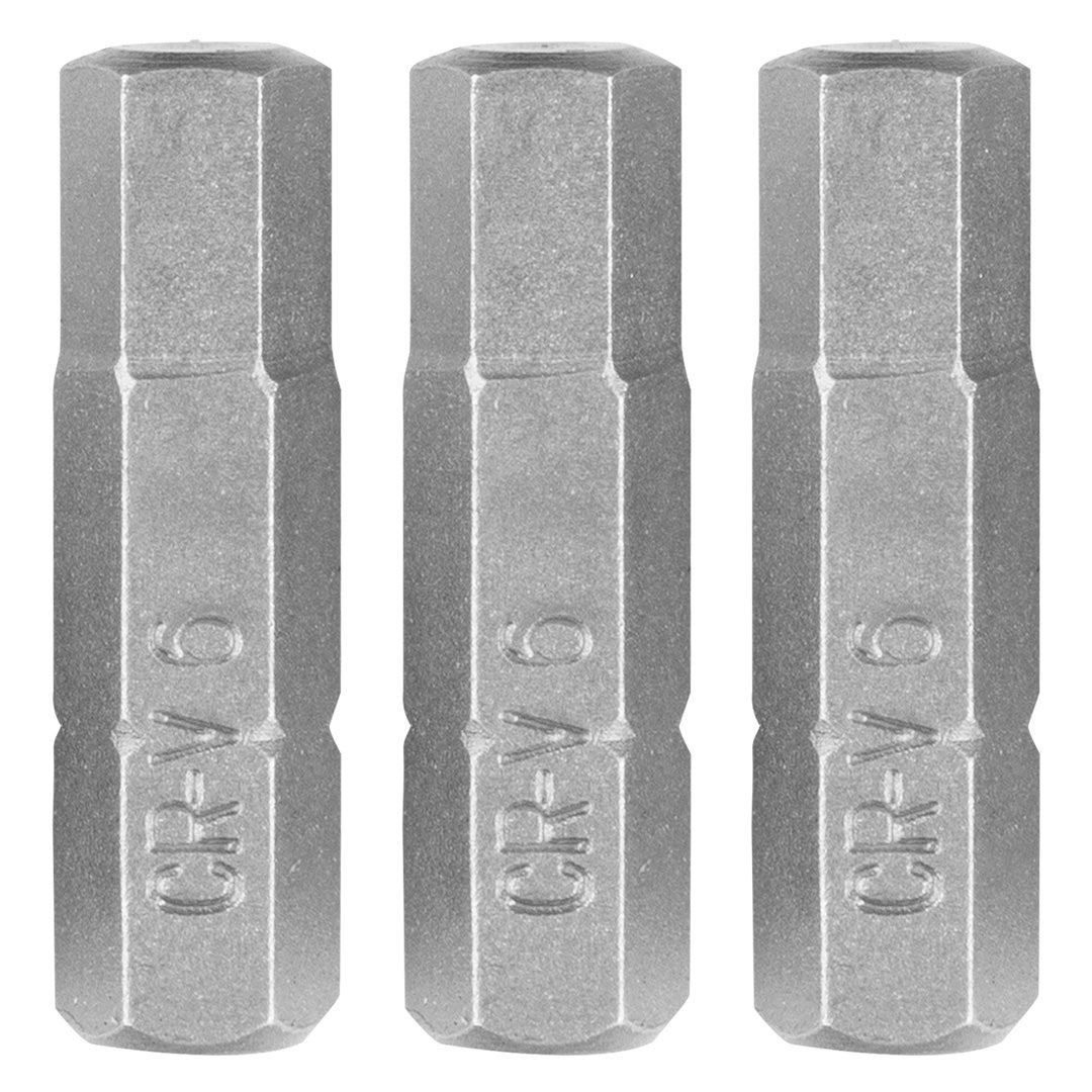 Biti hexagonali H6 x 25 mm, 3 buc. 56T529