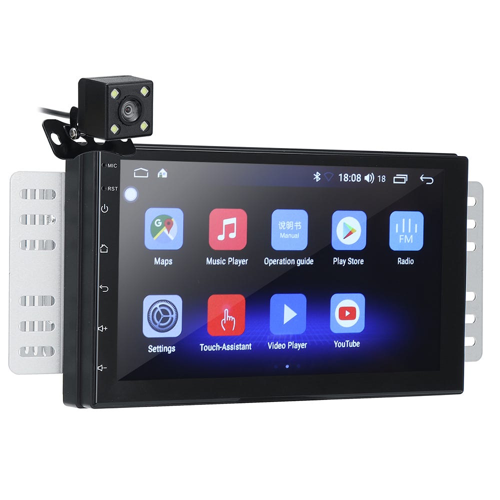 Autoradio 2 Din Con Schermo Touch 7 Pollici - Bluetooth, Mirror Link, Telecamera Retromarcia, Per Auto