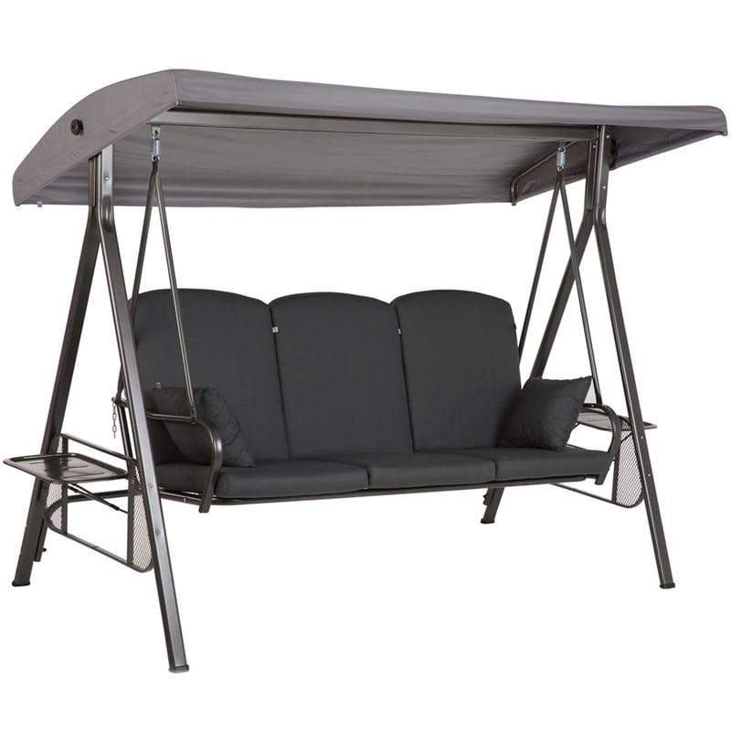 Dach do huśtawki ogrodowej 224 x 125 cm Patio szary PATIO