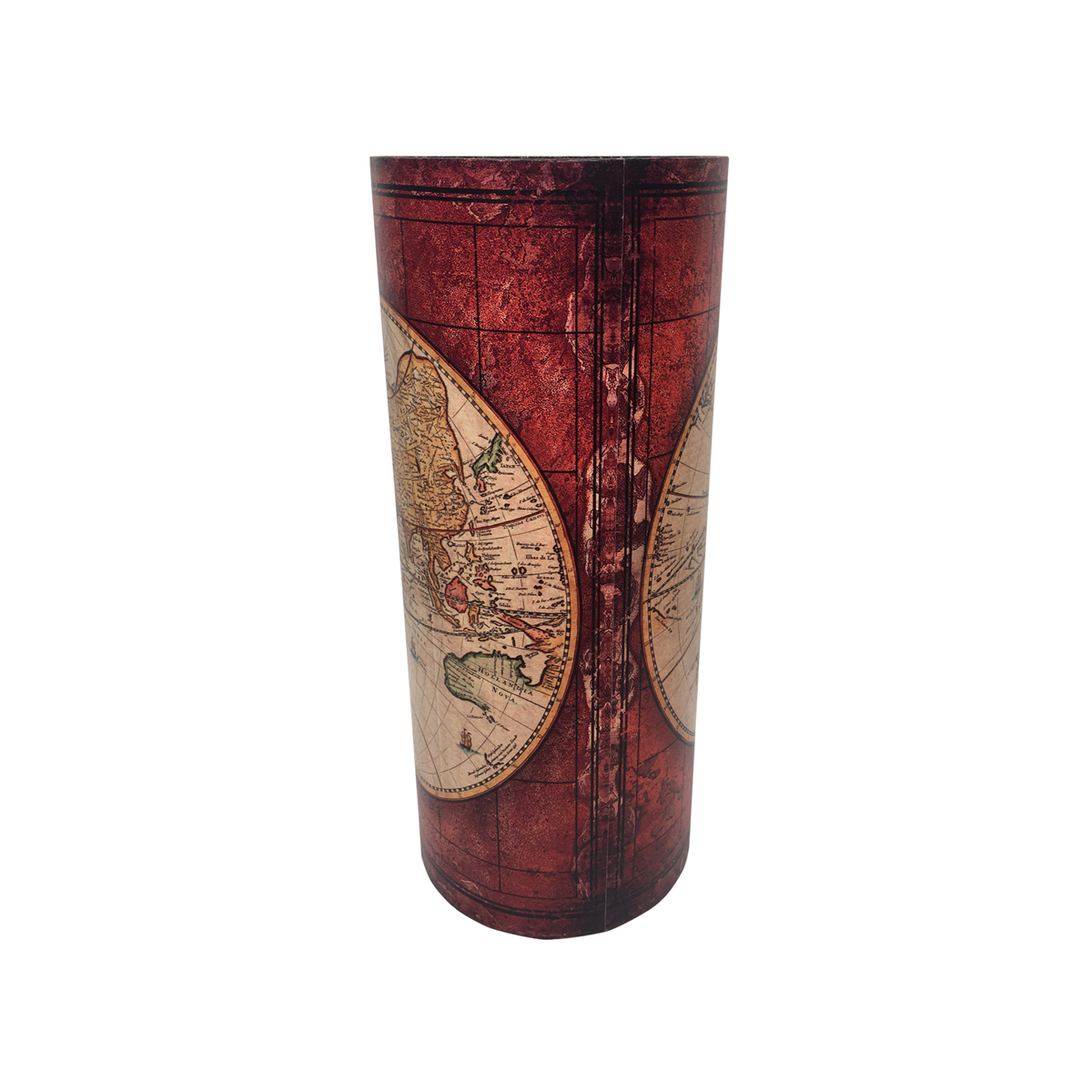 Porte-parapluie Rebecca Mobili Porte-parpluies Mdf Canvas Rouge 54x23x23 - 5