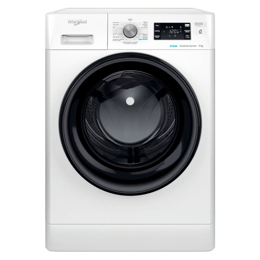 MediaMarkt Whirlpool Lavadora Carga Frontal, Ffb 9489 Bv Spt, 9 Kg, 1400 Rpm, 14 Programas, Fresh Care+, Tecnología 6Th Sense, Motor Inverter, Blanco - Imagen 2