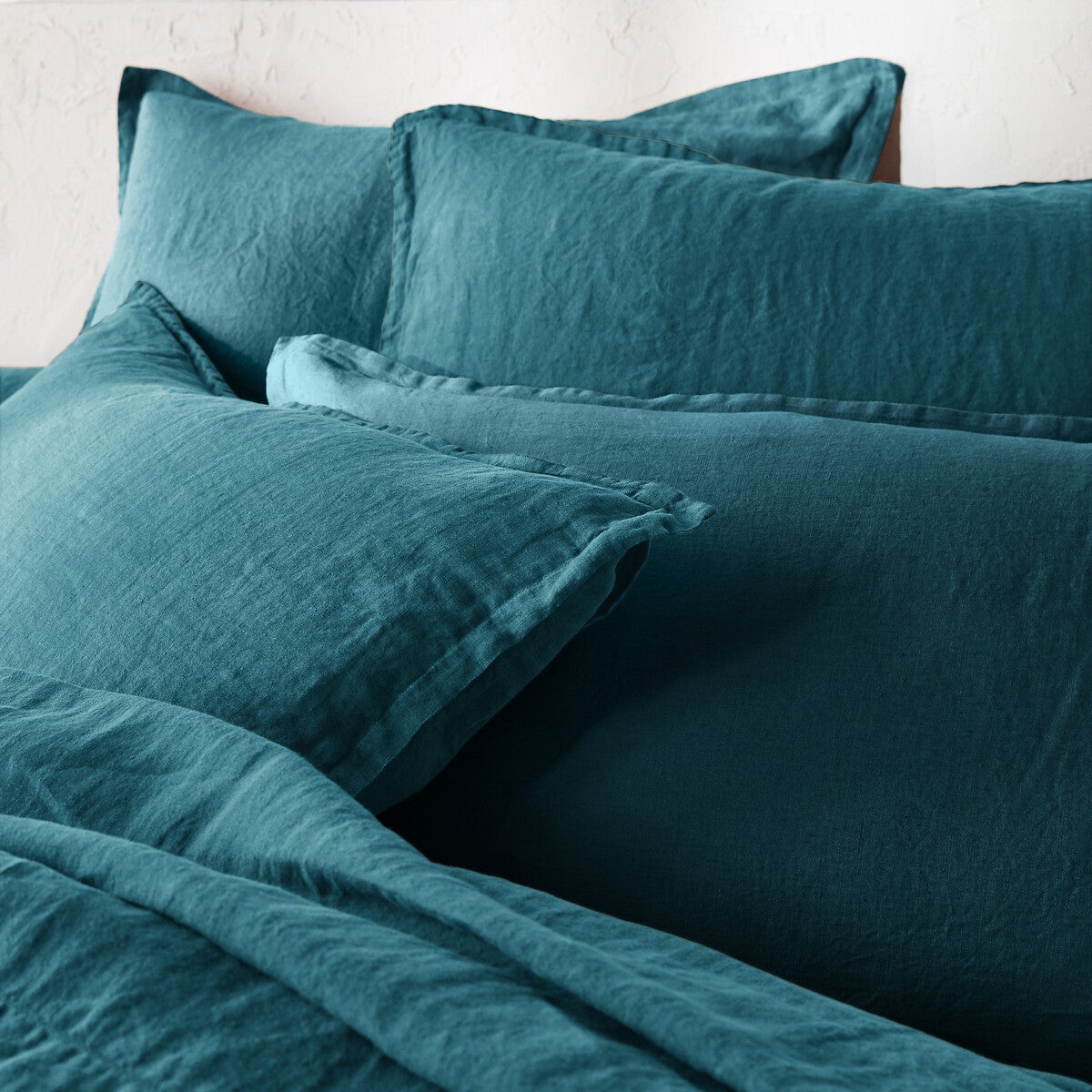 Housse de couette en lin lavé, Linot - Bleu adriatique - 260 x 240 cm - 3