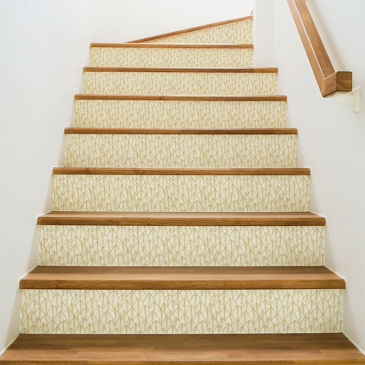 Vinilo escalera margarethe x 2 - adhesivo de pared - revestimiento sticker mural decorativo - 2tirasde15cmx105cm