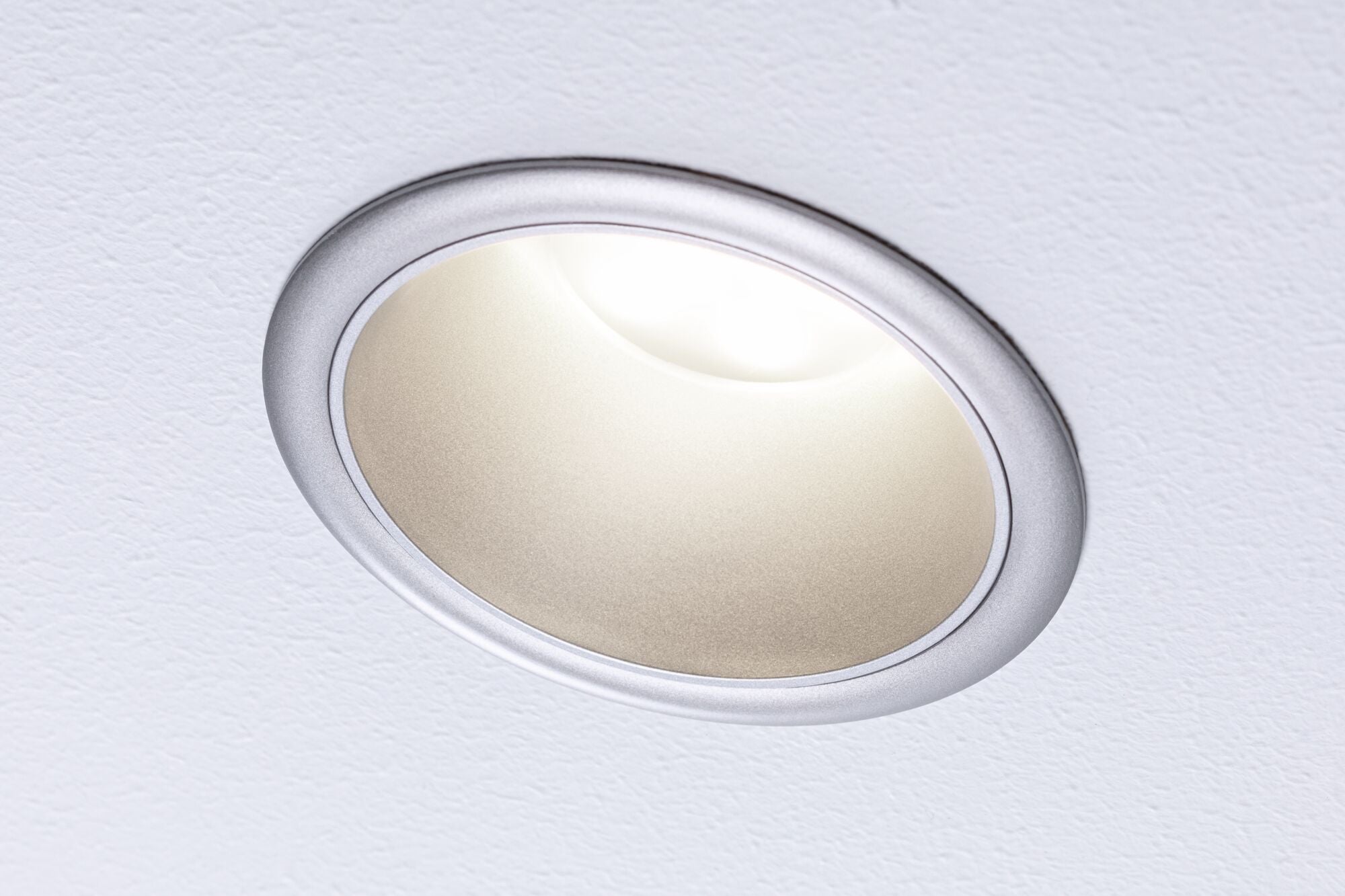 Spot encastré LED 3-Step-Dim Cole Coin Kit de 6 IP44 rond 88 mm Coin 6x6W 6x470lm 230V gradable 2700K Argent mat - 9