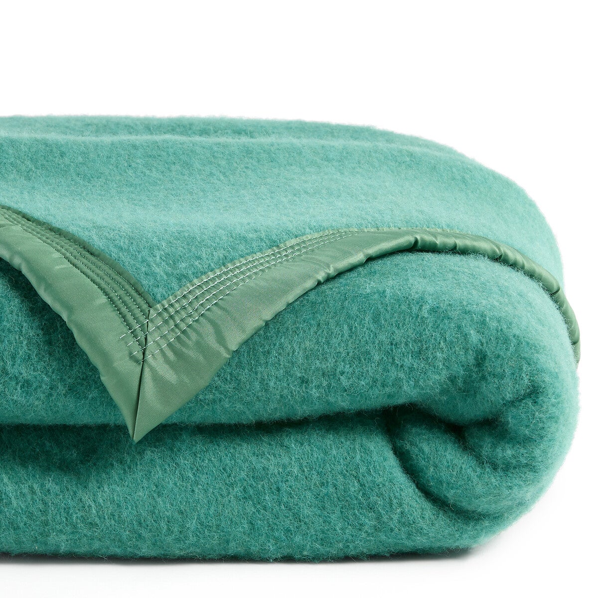 Couverture laine vierge Woolmark 600 g/m² - Bleu - 75 x 100 cm - 4