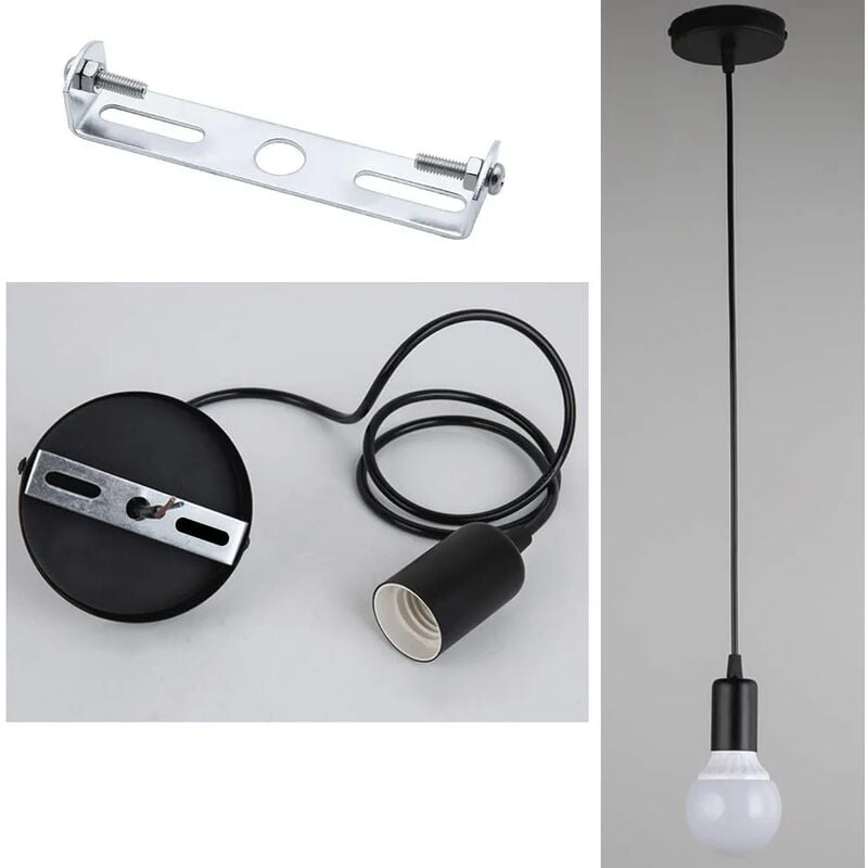[4 pièces] support de plafonnier 90mm accessoires de lustre cadre de panneau de plafonnier et accessoires - 5
