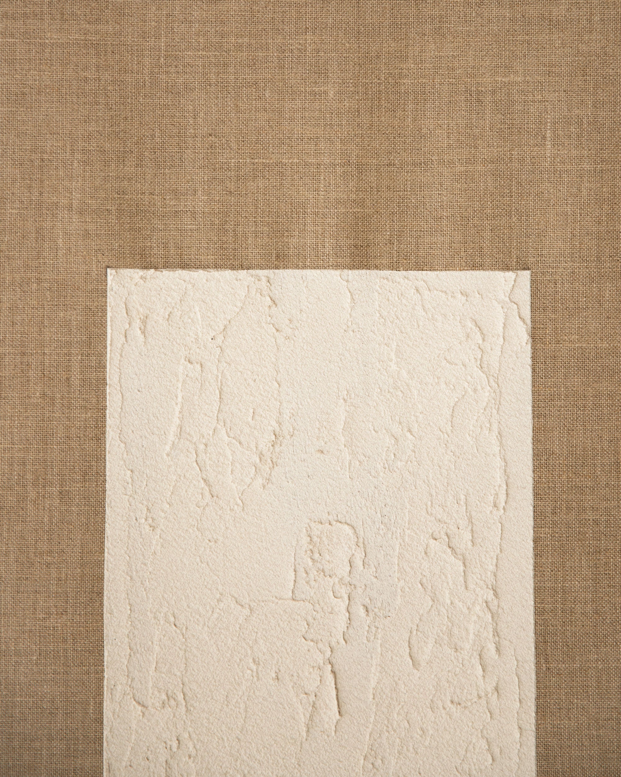 MAYA - Tableau décoratif sur toile de lin avec cadre en bois blanc peint à la main à la peinture à l'huile 80x60cm - DECOWOOD - 3