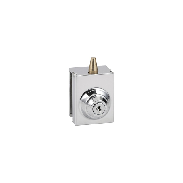 Loqueteaux cavaliers de miroiterie à cylindre 1448 finition chromé brillant