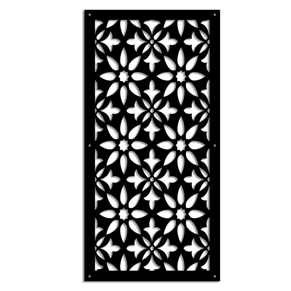 LANCERS - Panel perforowany z PVC - Osłona przeciwsłoneczna - Rozmiar 73x148 cm - Grubość 1 cm - Kolor CZARNY