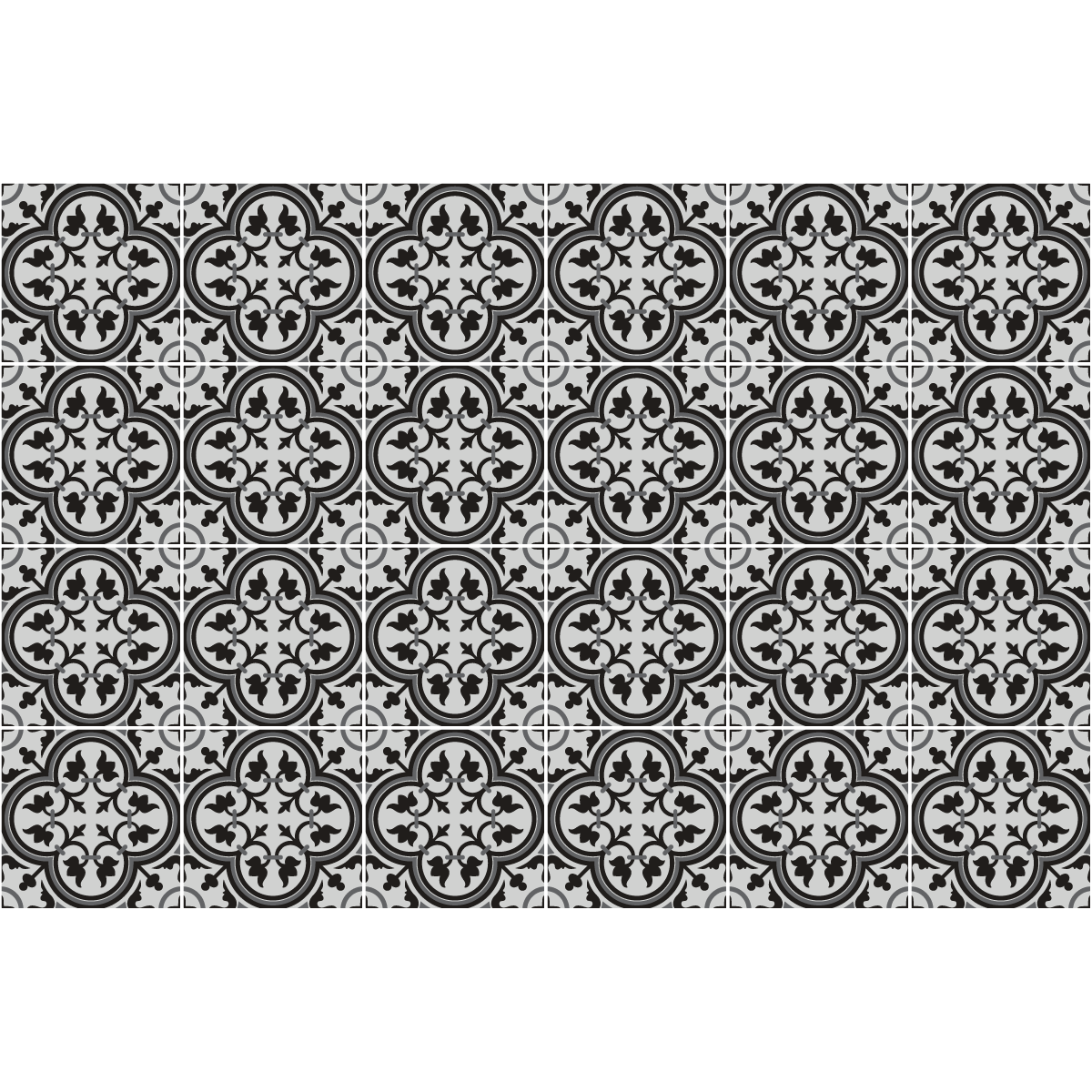 24 adesivi piastrelle di cemento azulejos Gisela - Sticker adesivo - adesivi murali - 24stickers20x20cm - 2