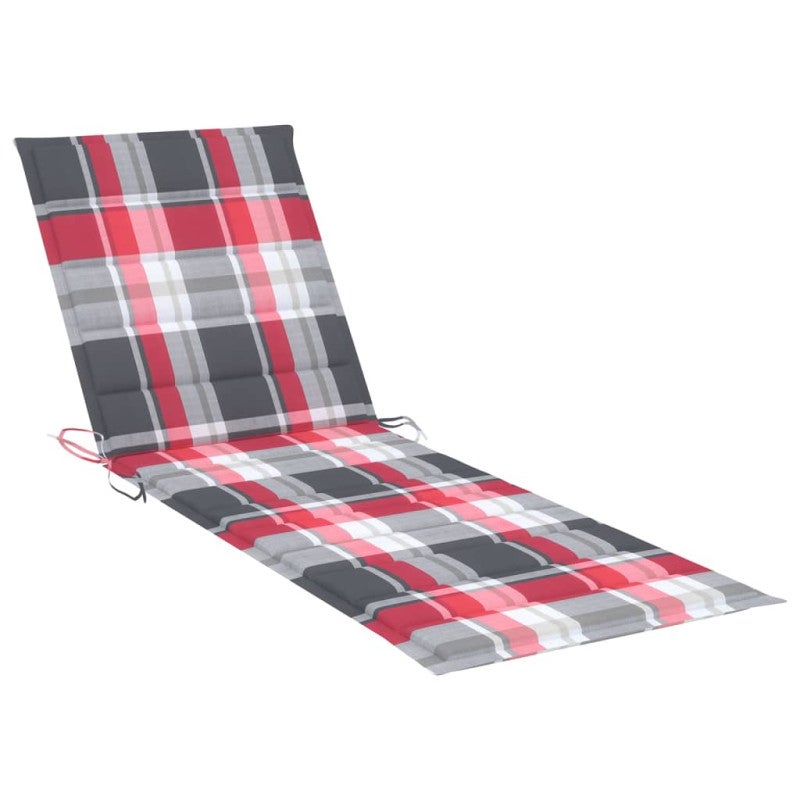 Chaise longue de jardin avec coussin Bambou - 5