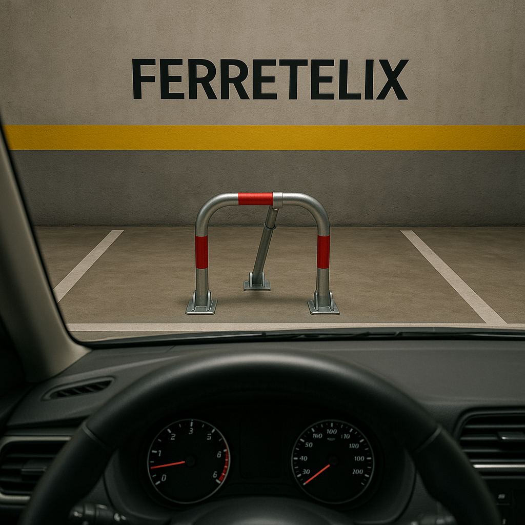 FERRETELIX ® CEPO PARKING GALV. CON CANDADO Y TORNILLOS - 6