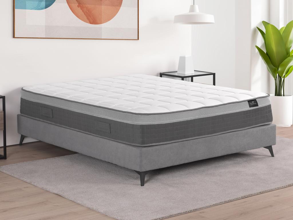Matelas à Ressorts Ensachés 7 Zones Mousse Mémoire Forme