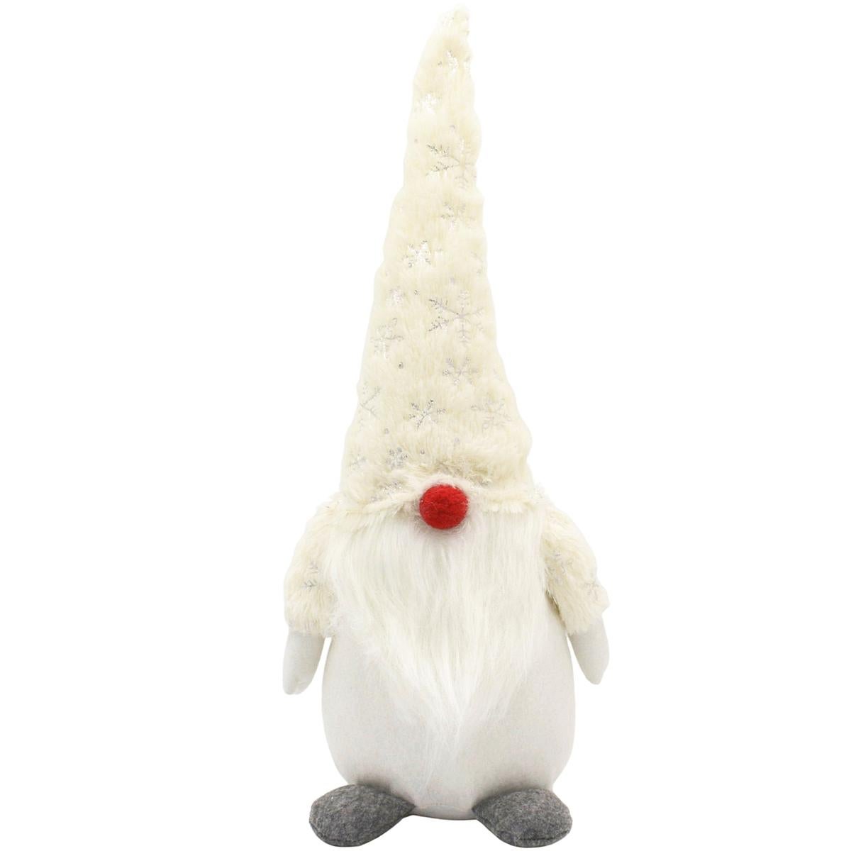 Gnom krasnal dekoracyjny 45 cm biały