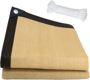 Telo Ombreggiante Da Giardino 40% 3,5x6,1 M Con Occhielli In Ottone | Rete Parasole UV Per Piante, Serra, Patio, Pollaio E Pomodori - 4
