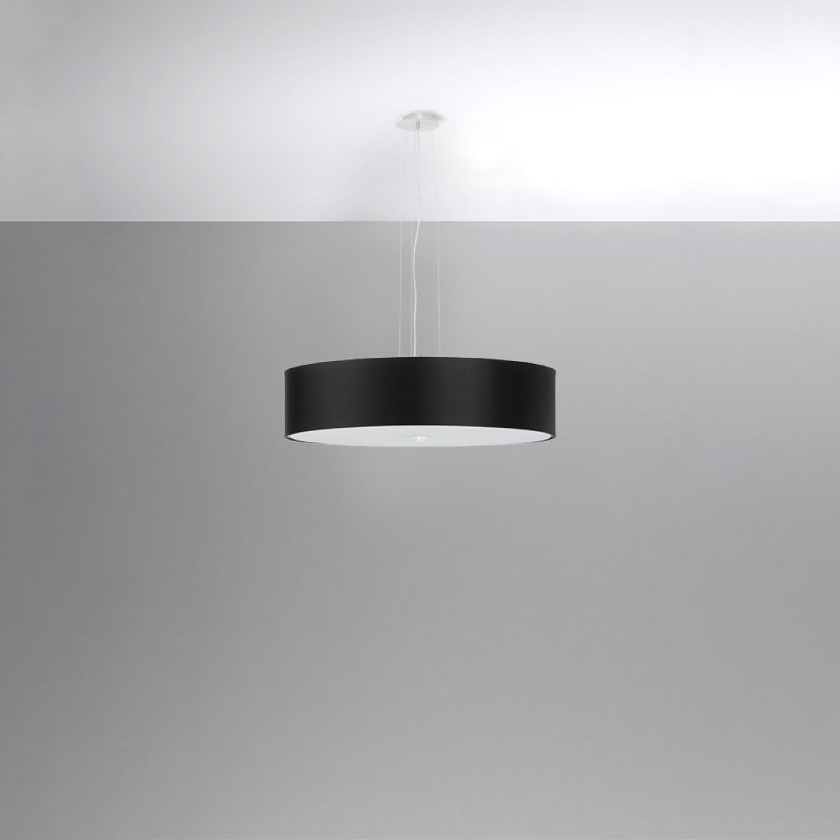 Żyrandol KALMARIS 50 czarny LED 4000K - 50x50x102cm Sollux
