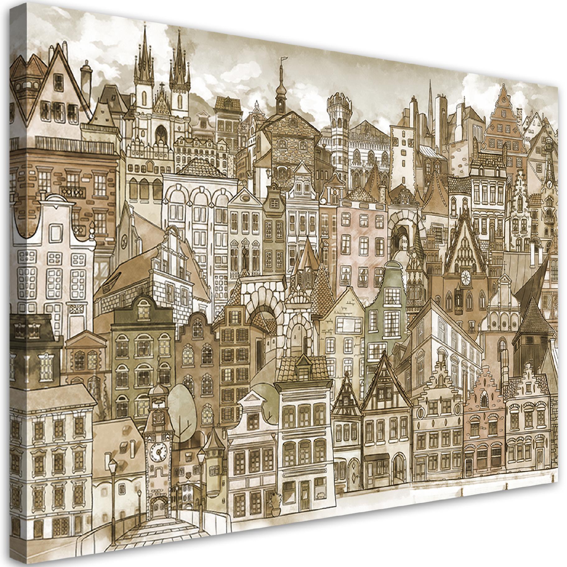 Obraz na płótnie, Wesołe miasto 90x60