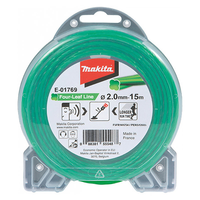 Fil De Coupe Hélicoïdal 15M Pour Débroussailleuse Makita - E-01731 - Anti-Bruit - Nylon Renforcé