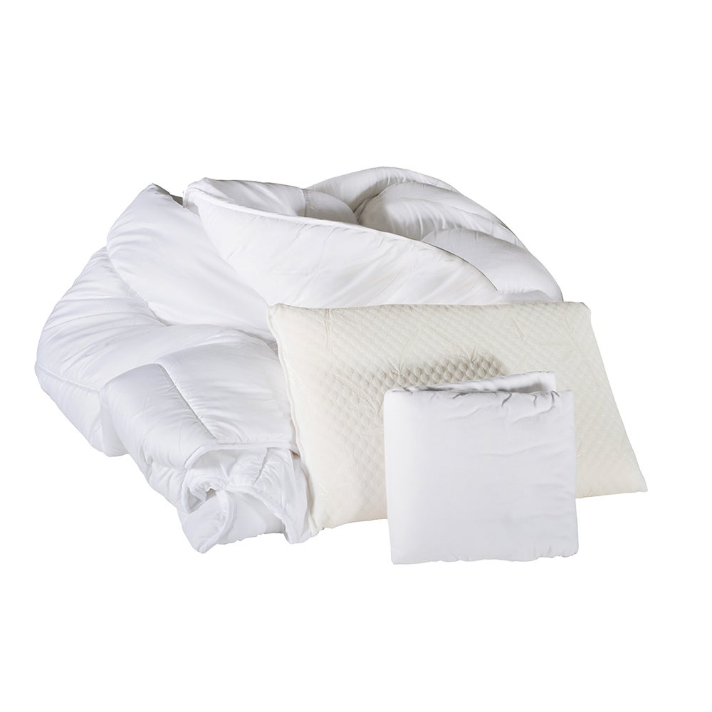 Bed in a Bag Parure de lit 7 pièces avec couette, draps, taies d'oreiller et couvre-oreillers