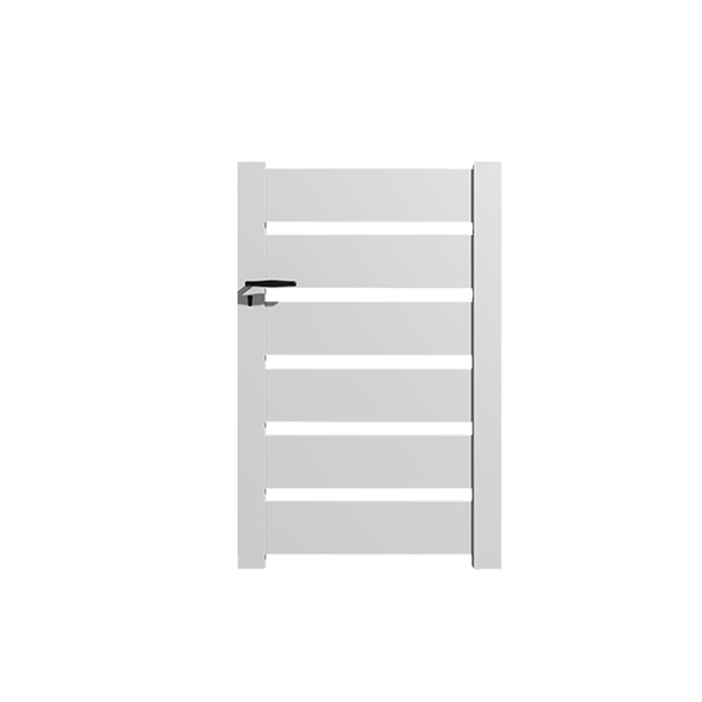 Portillon en kit aluminium SAH dimensions L.1000 (entre piliers) x H.1500 mm Couleurs Gris (RAL 7016) - 4