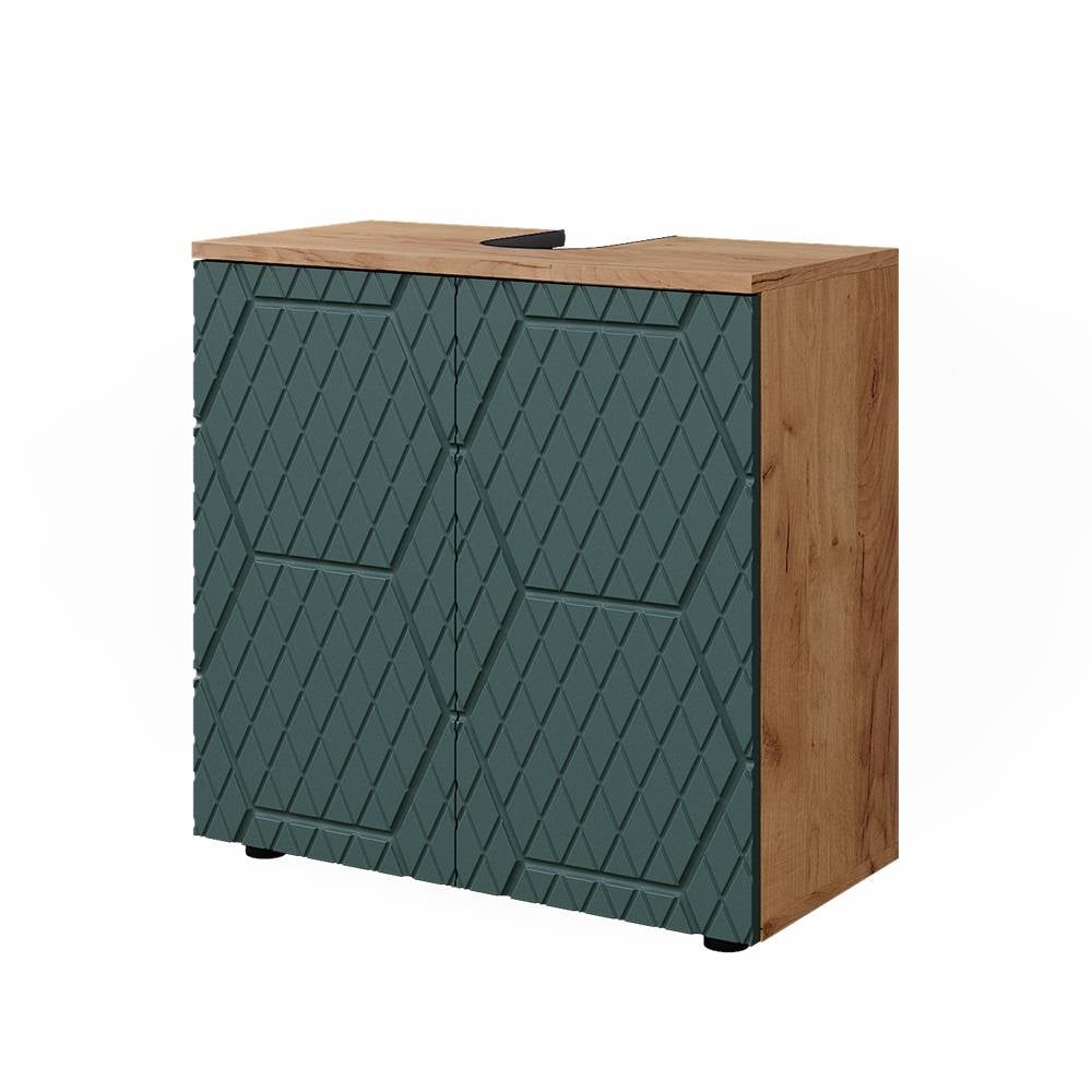 Vicco Szafka podumywalkowa Irma, Zielony/złoty dąb, 60 x 59 cm