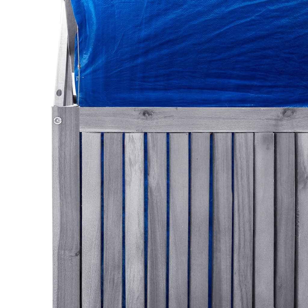 Maison Exclusive - Contenitore con Traliccio Grigio 99x55x160 cm in Legno Acacia - 8