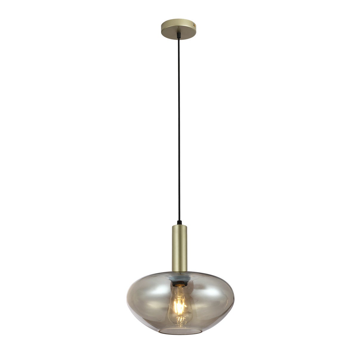 Lampa wisząca GATER złota 1 x E27 x 40W wym: 120 x 28 x 28 cm Italux