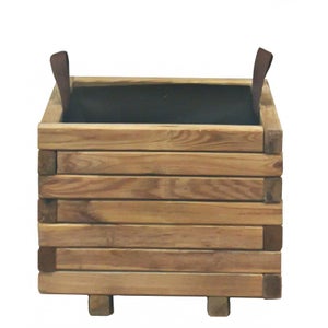 Fioriera in legno, vaso per piante, fioriera per piante da davanzale Scatola per fioriera rettangolare succulenta per cactus per giardino con patio interno/esterno
