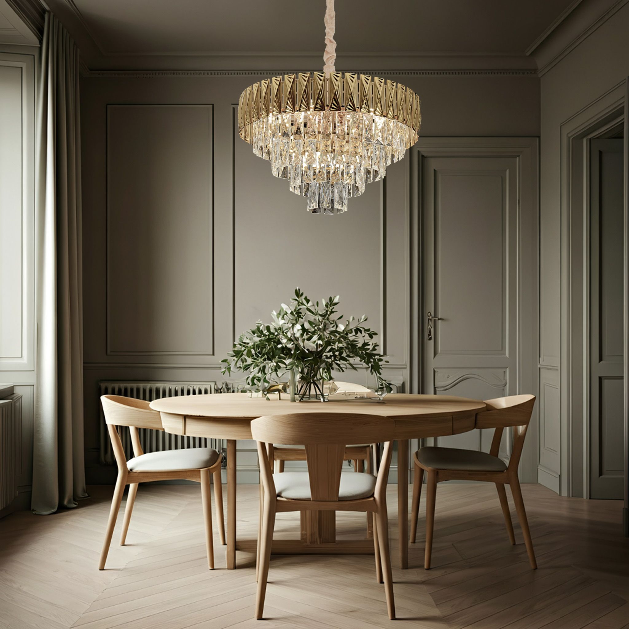 Lampa Sufitowa Wisząca Kryształowa Toolight G059-Cp 50Cm Złoty - 5