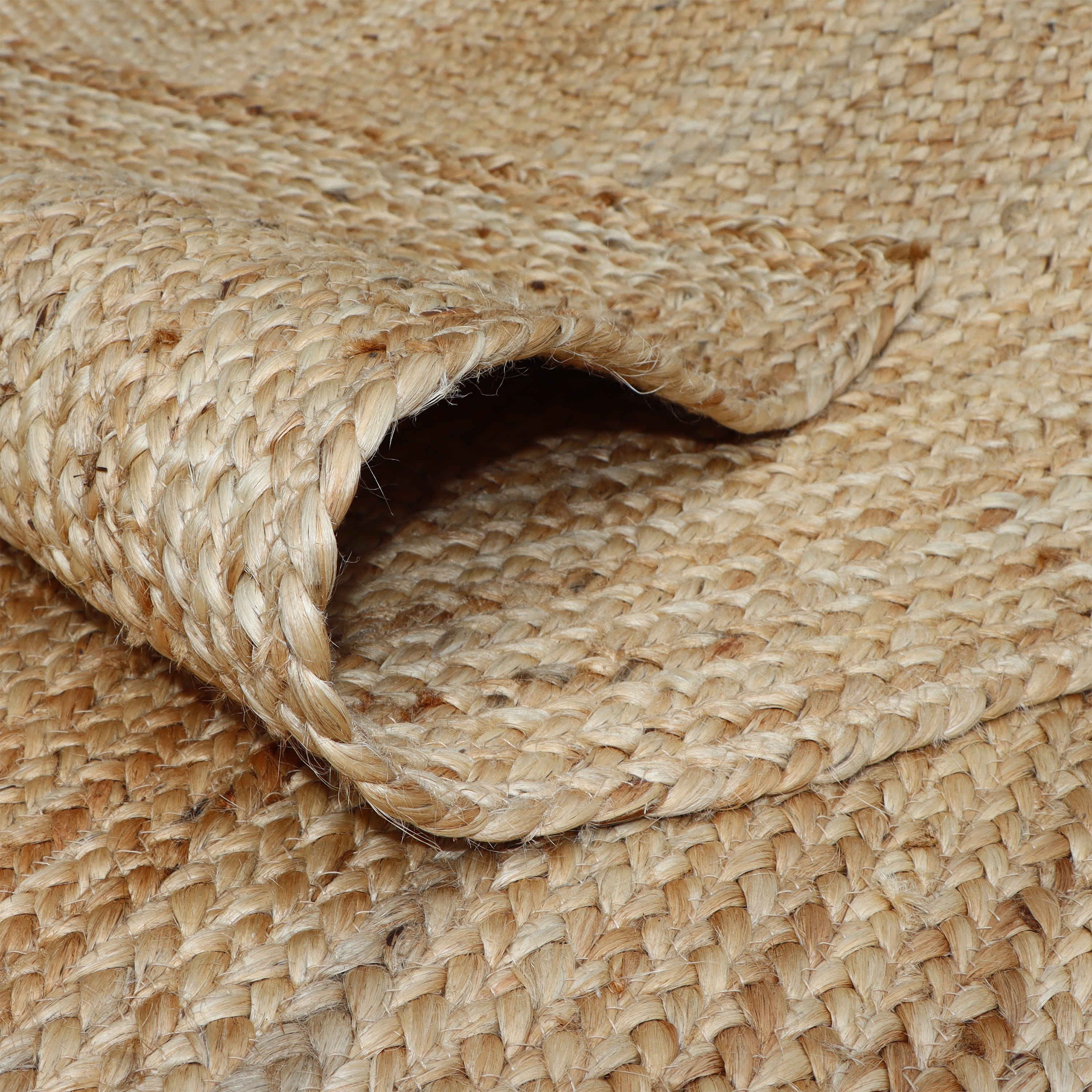 INSPIRE - Tapis en jute naturel tressé NILS - 80 x 200 cm - Beige - 9