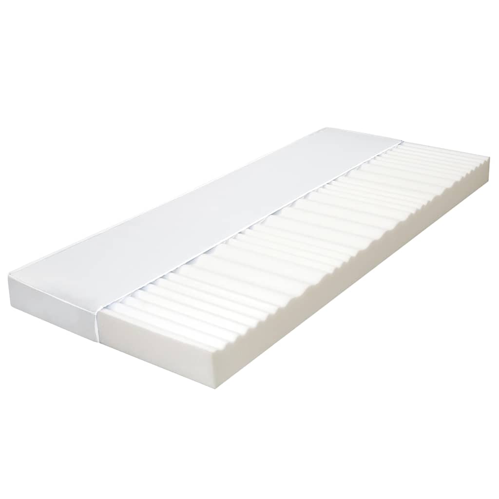 Materac, 90x200 cm, 7 stref, pianka PU, 10 cm, H2 H3 vidaXL