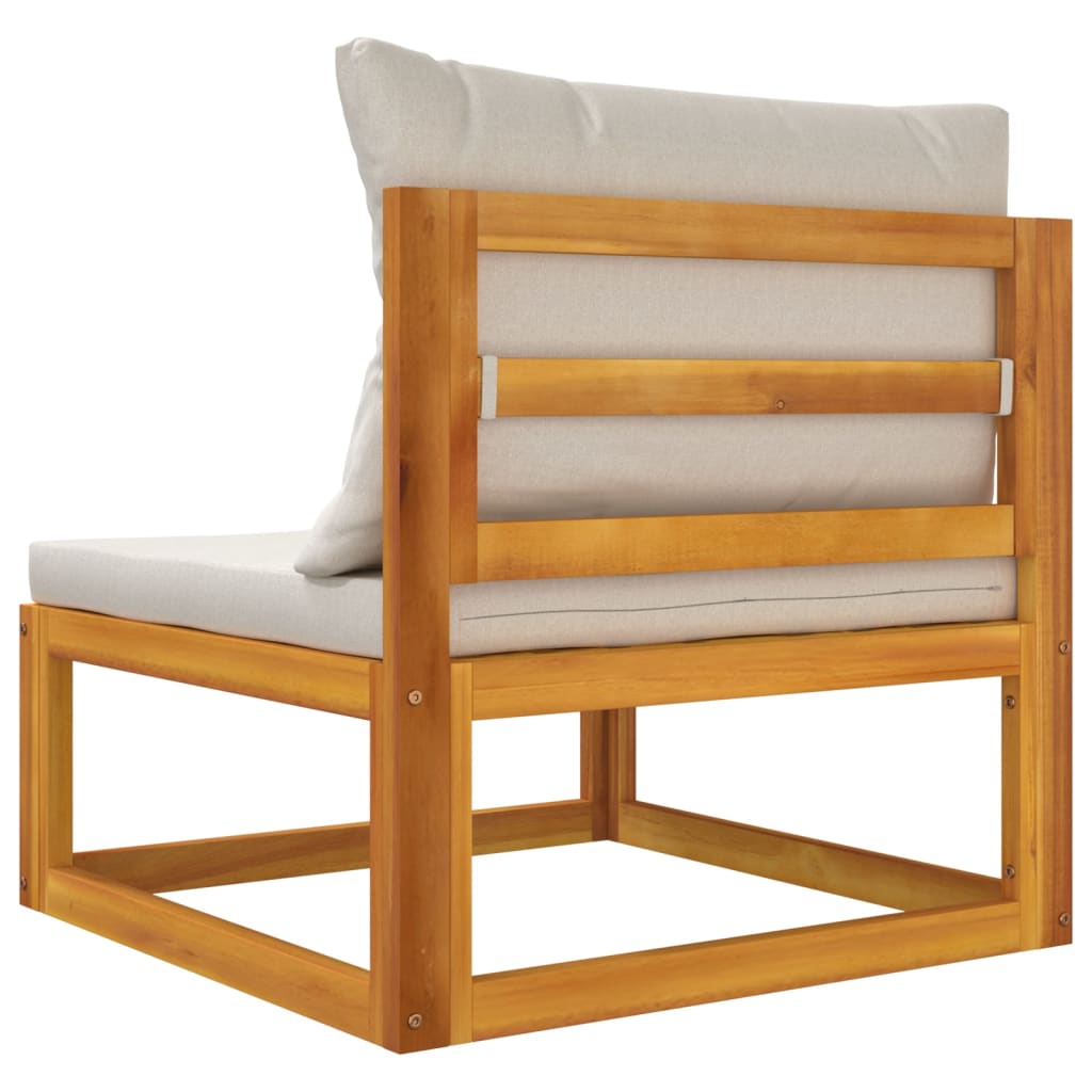 Maison Exclusive - Salon de jardin 3 pcs avec coussins bois massif d'acacia - 6