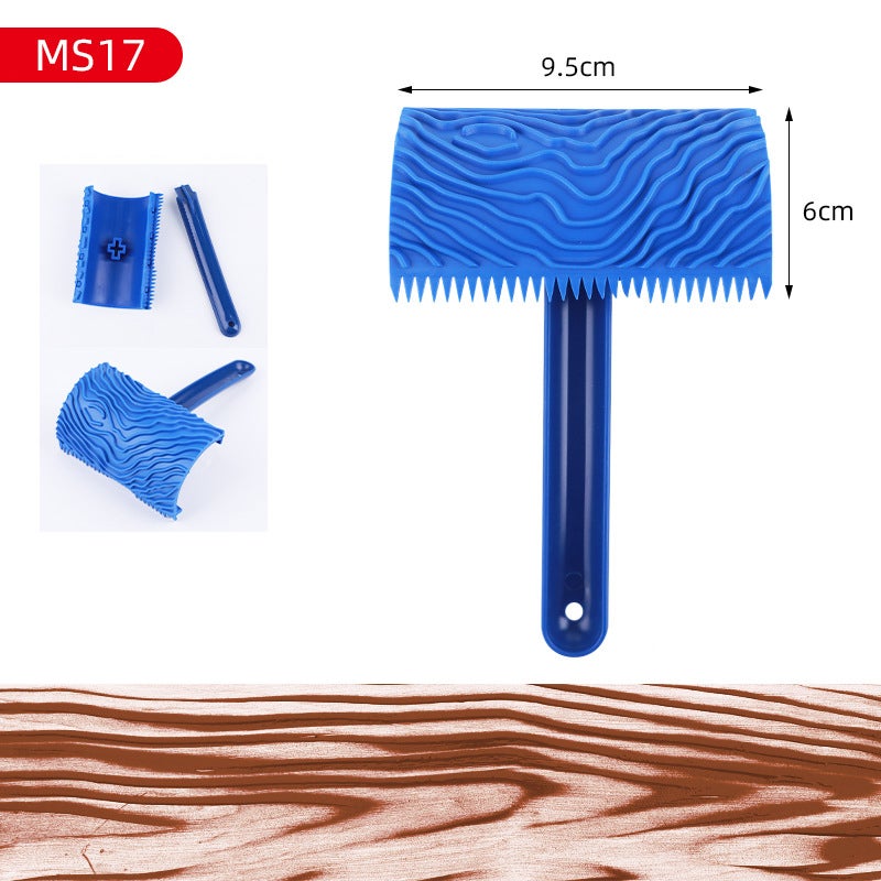 Outil De Peinture De Grain De Bois Imitation Bois Outil Caoutchouc