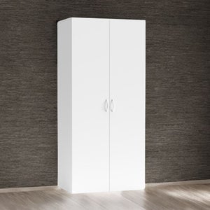 Contenitore Portaoggetti In Legno 50x30x28 Cm - Bianco, Con Coperchio, Per Casa E Giardino