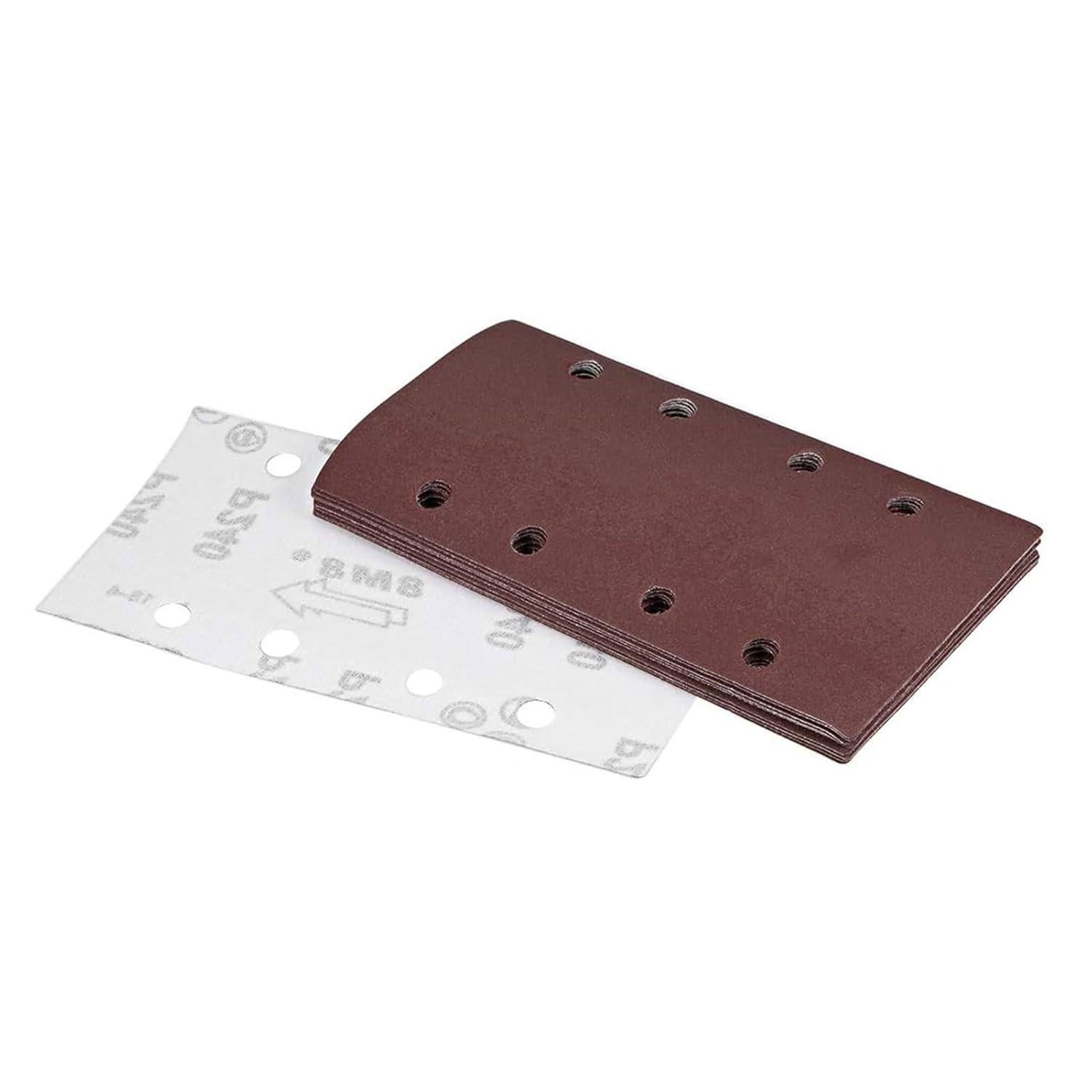 Taspire – 100 Fogli Carta Vetrata Orbitale 125 Mm, Grana 80, 8 Fori, Disco In Velcro Per Levigatrice