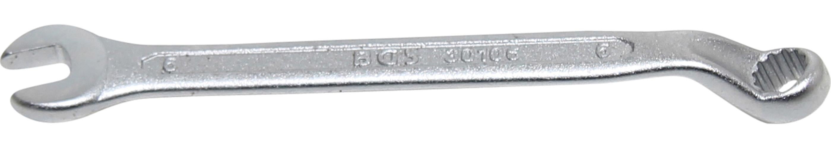 Klucz płasko-oczkowy wygięty BGS 6 mm - 30106