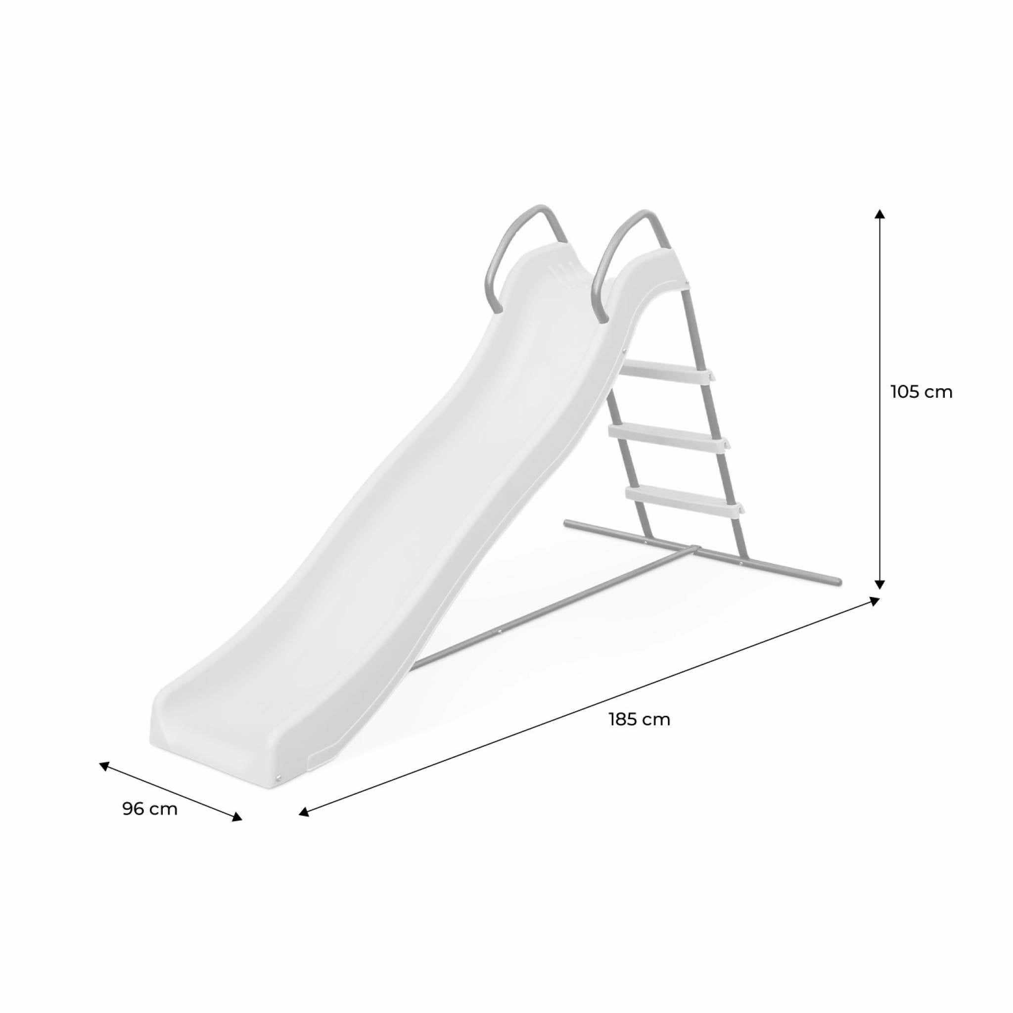 Toboggan - Sirocco vert - Glissière double vague. 175cm de longueur. structure de jardin extérieure. aire de jeu pour le - 5