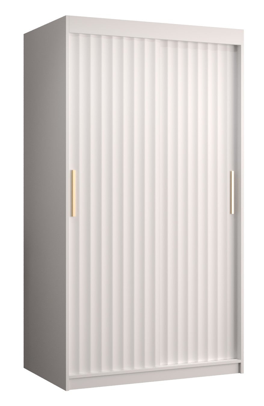 Szafa przesuwna garderoba RIFLO WAVE 1 100 x 62 x 200 cm Biały - Abiks Meble