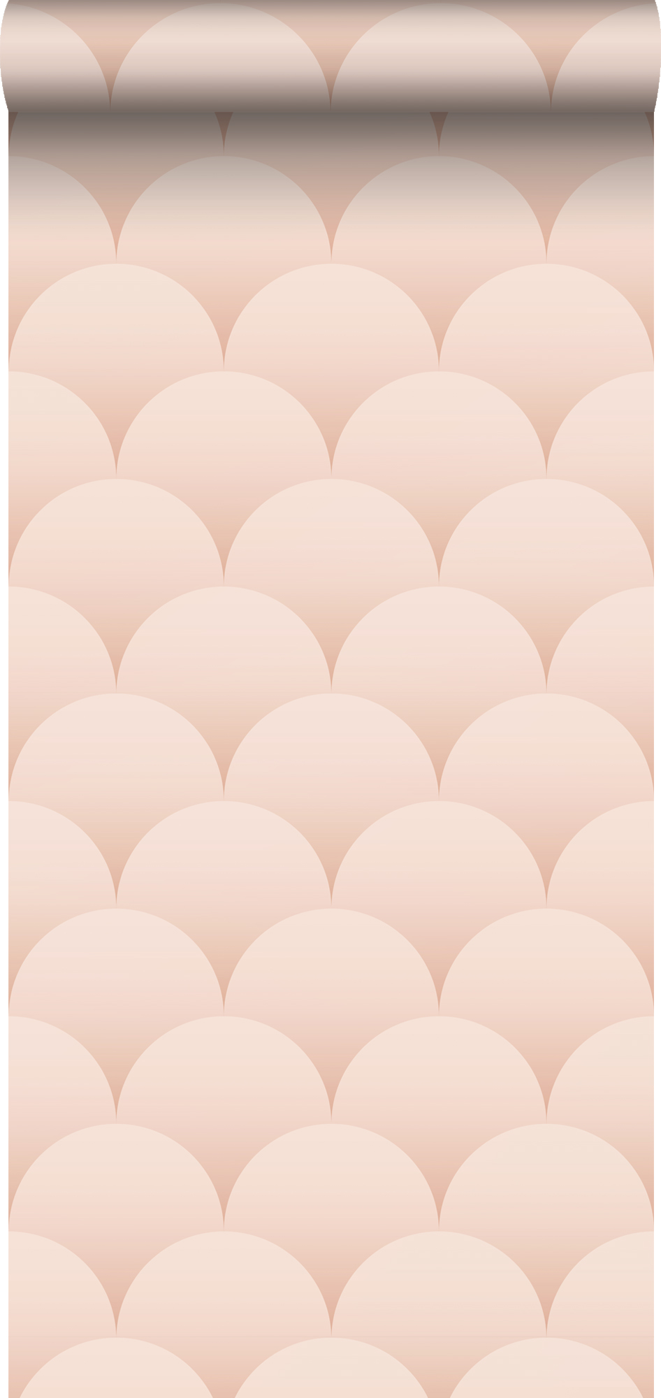 Papel pintado arte deco rosa suave - 50 x 900 cm - estahome