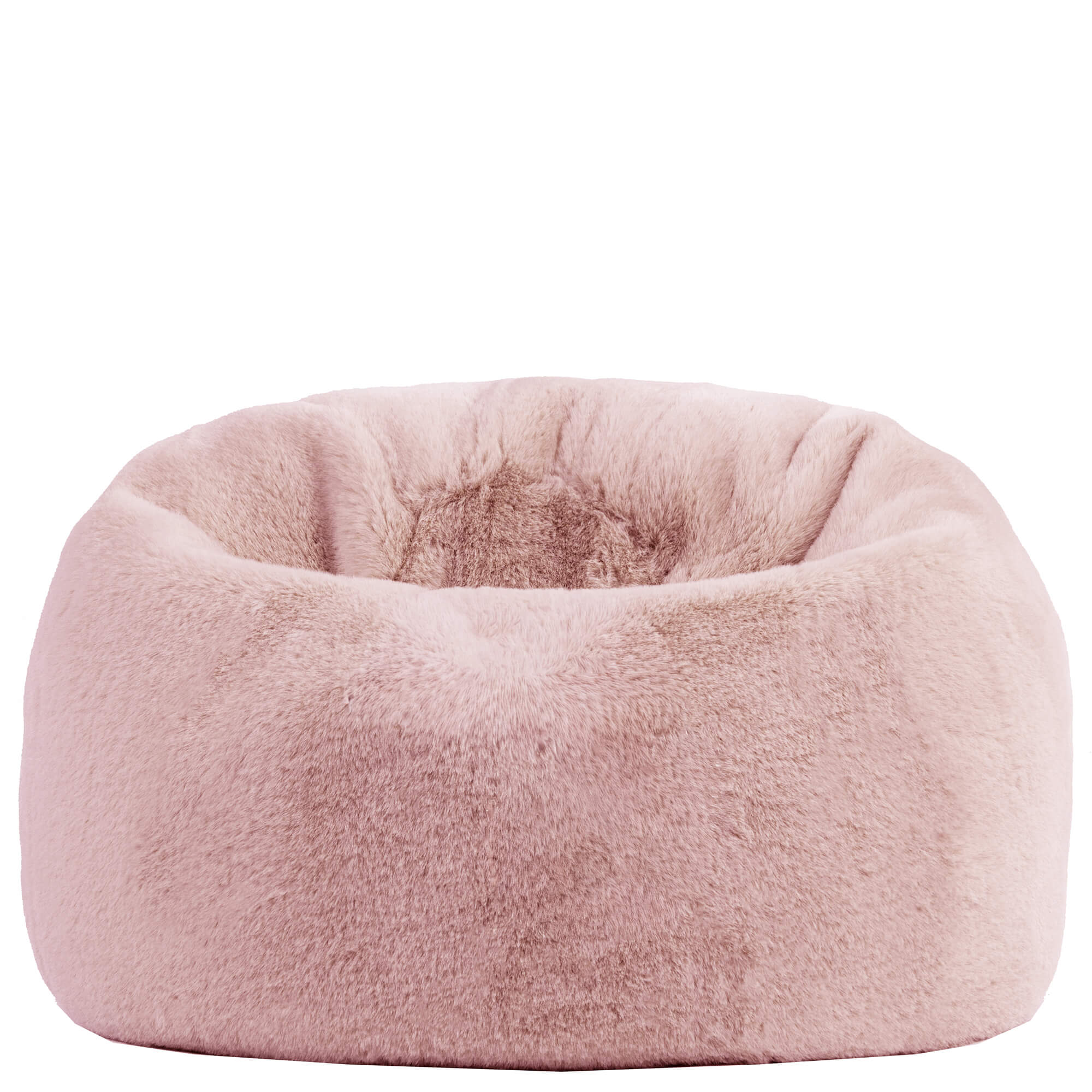 Pouf classique enfant Icon imitation fourrure luxueuse de lapin rose, chambre, salon, 80x80cm Oeko-Tex® - 4